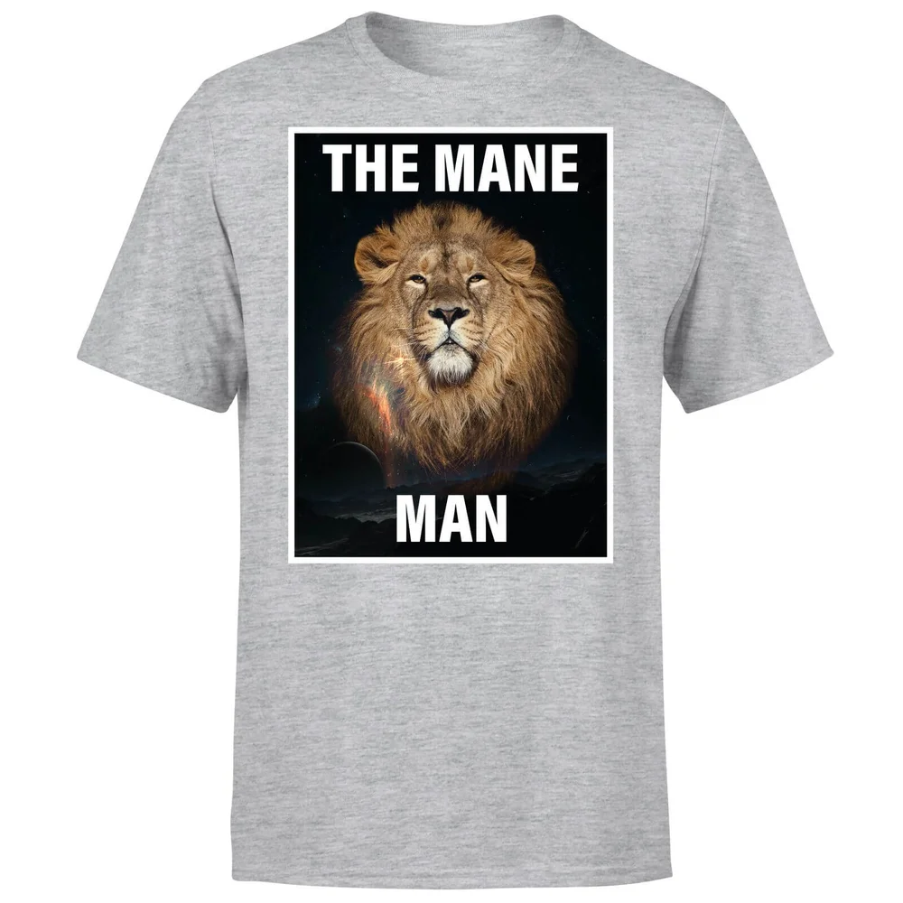 The Mane Man T-Shirt - Grey - S - Grijs Afbeelding 1