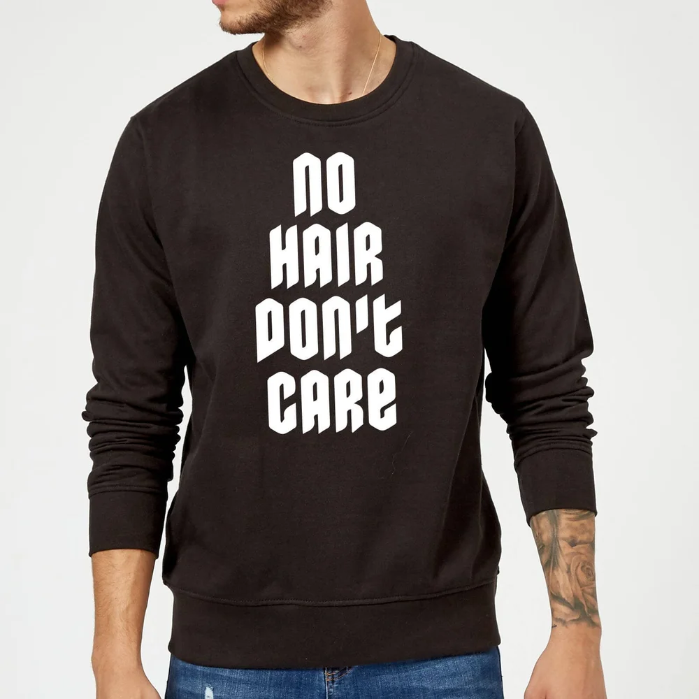 No Hair Dont Care Sweatshirt - Black - S - Zwart Afbeelding 1