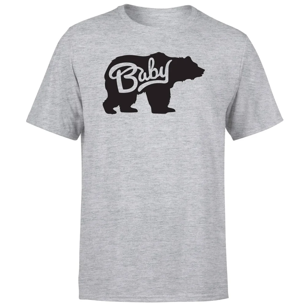 Baby Bear T-Shirt - Grey - S - Grijs Afbeelding 1