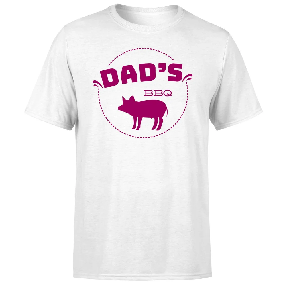 Dads BBQ T-Shirt - White - S - Wit Afbeelding 1