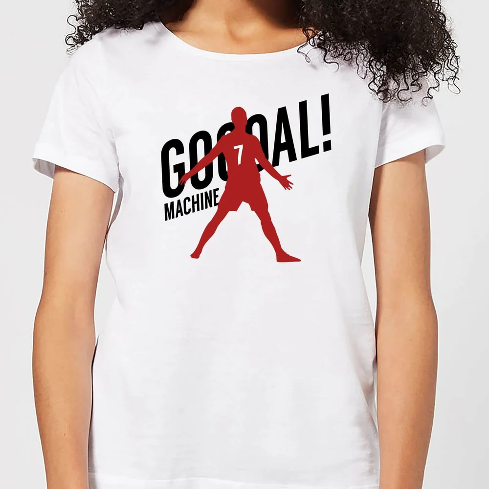 Goal Machine Women's T-Shirt - White - S - Wit Afbeelding 1