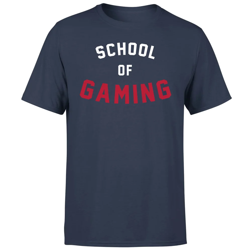 School of Gaming T-Shirt - Navy - S - Navy blauw Afbeelding 1