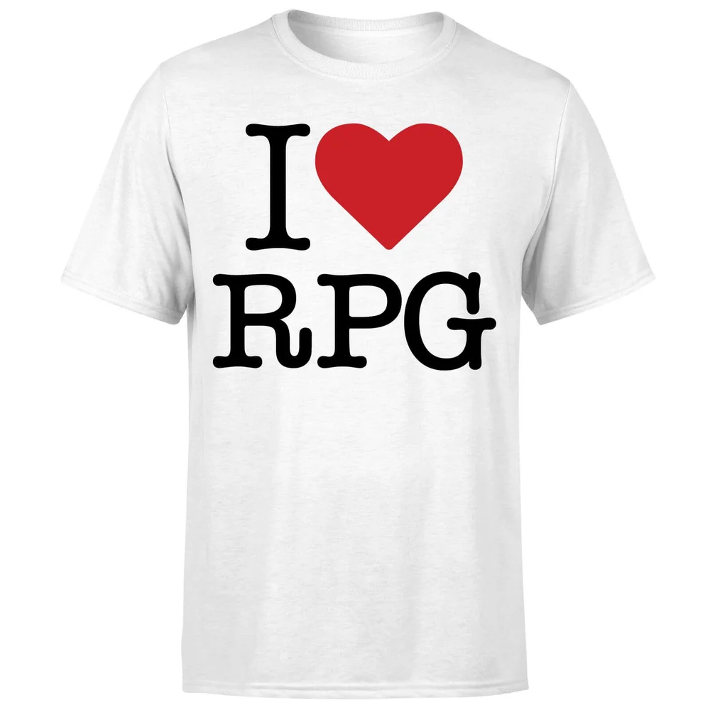 I Love RPG T-Shirt - White - S - Wit Afbeelding 1