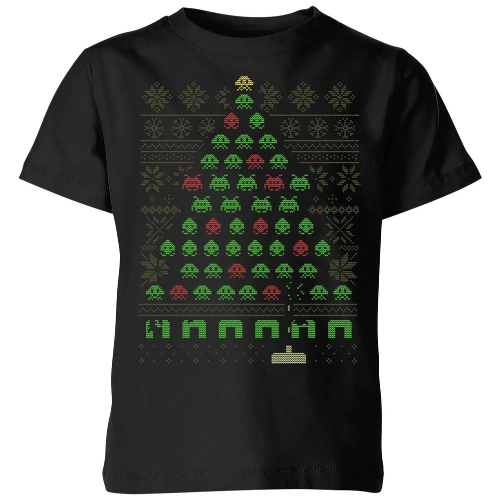 Invaders From Space Kids' T-Shirt - Black - 98/104 (3-4 jaar) Afbeelding 1