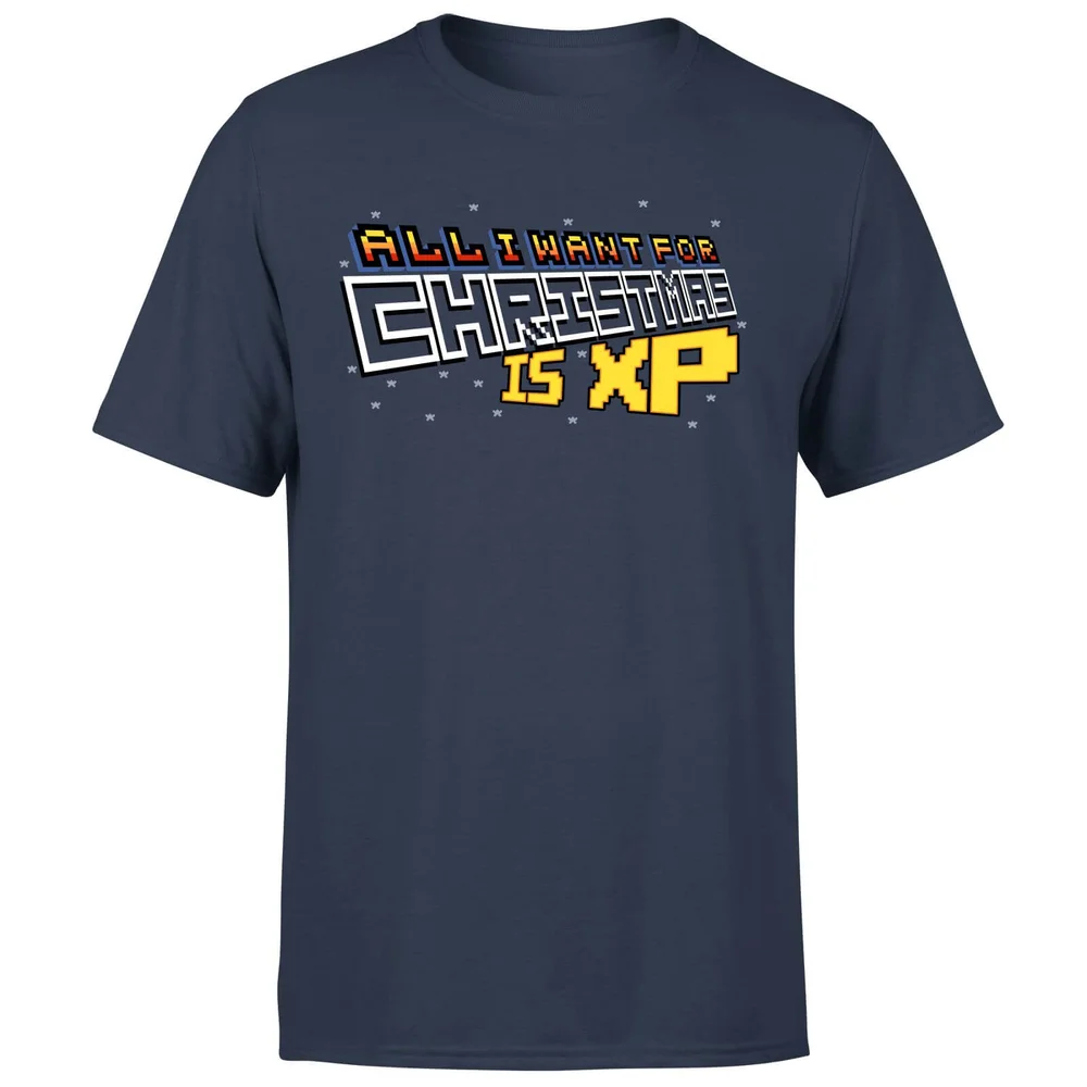 All I Want For Xmas Is XP T-Shirt - Navy - S - Navy blauw Afbeelding 1