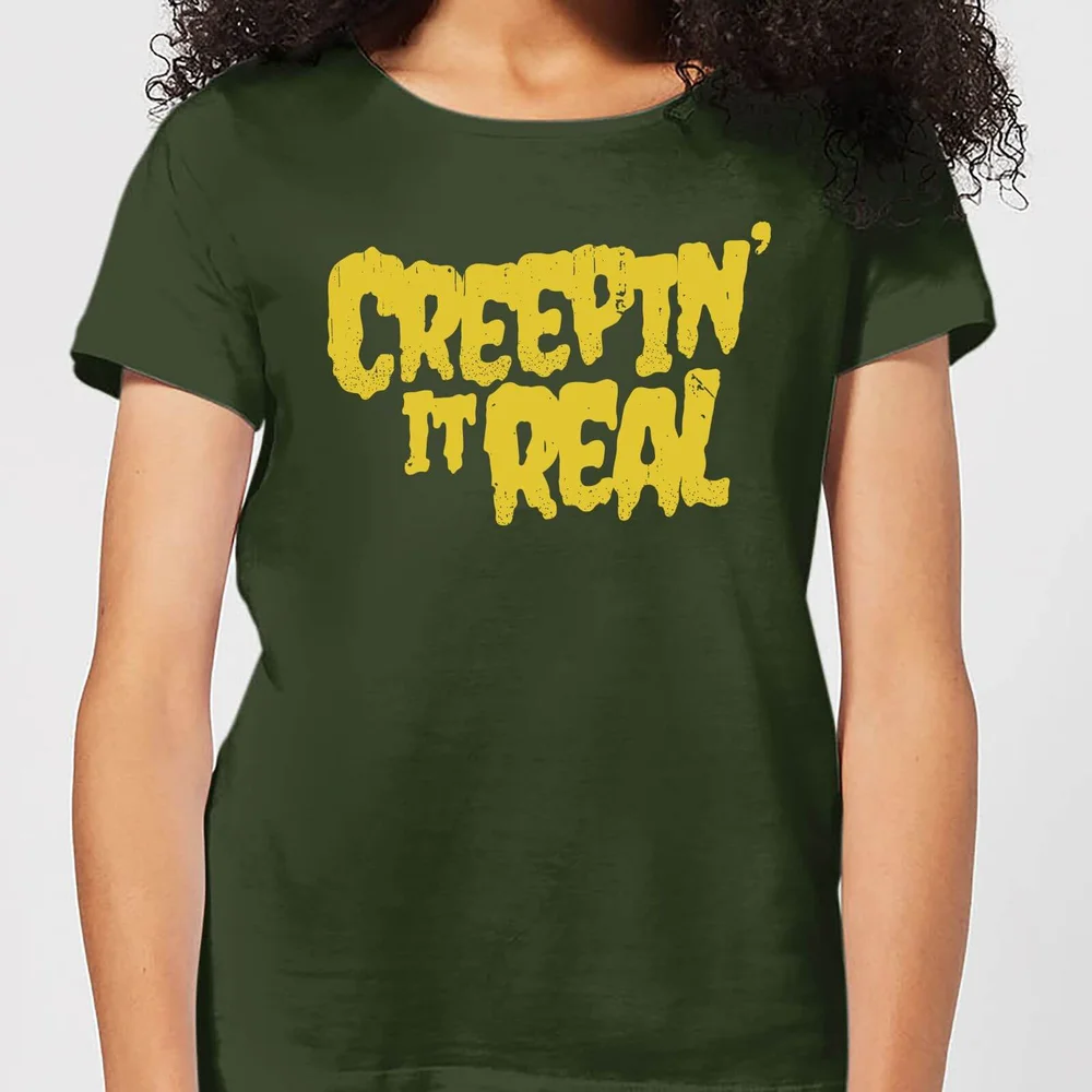 Creepin it Real Women's T-Shirt - Forest Green - S - Forest Green Afbeelding 1