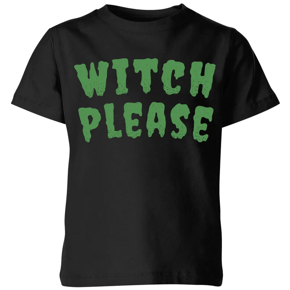 Witch Please Kids' T-Shirt - Black - 98/104 (3-4 jaar) - Zwart Afbeelding 1