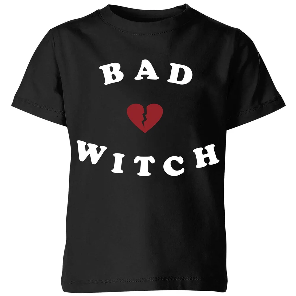 Bad Witch Kids' T-Shirt - Black - 98/104 (3-4 jaar) - Zwart Afbeelding 1