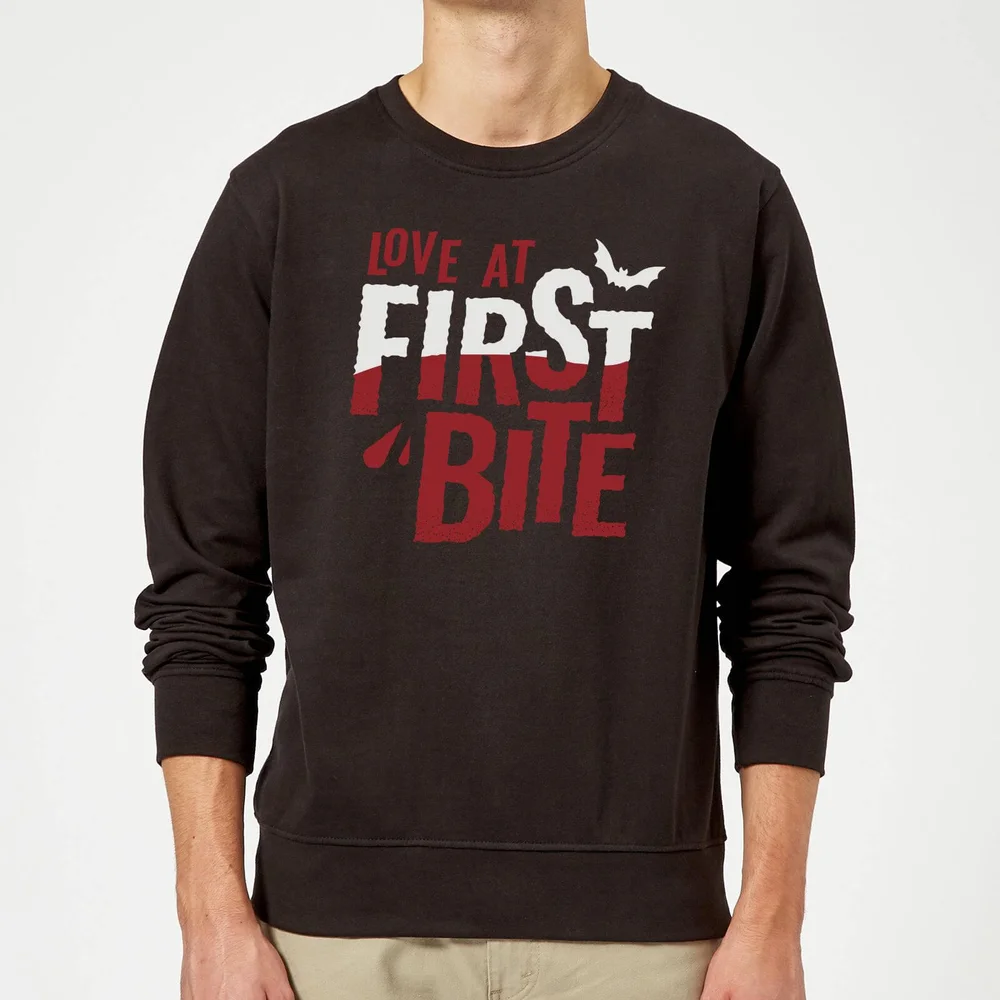Love at First Bite Sweatshirt - Black - S - Zwart Afbeelding 1