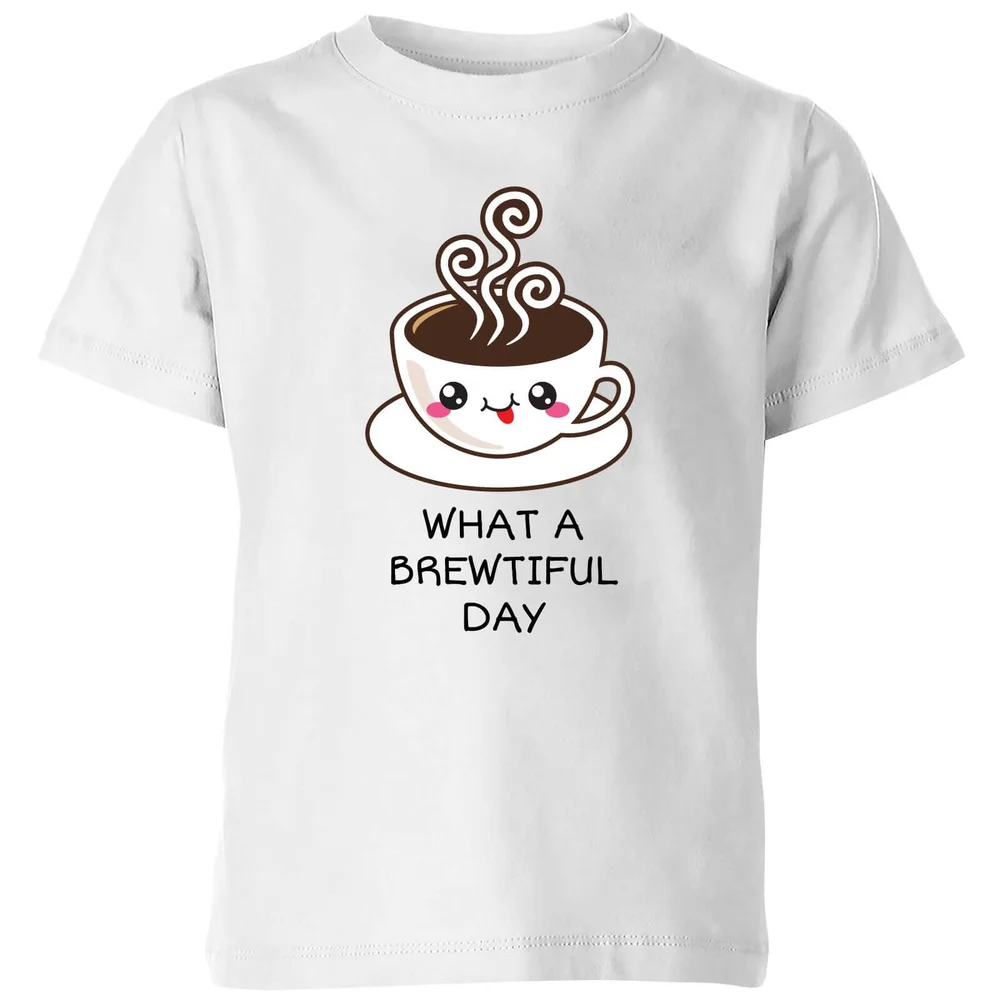My Little Rascal What A Brewtiful Day Kids' T-Shirt - White - 98/104 (3-4 jaar) - Wit Afbeelding 1