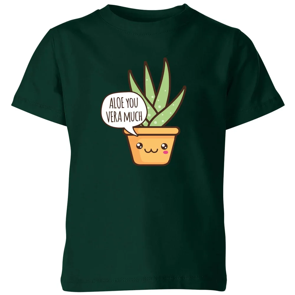 My Little Rascal Aloe You Vera Much Kids' T-Shirt - Forest Green - 98/104 (3-4 jaar) - Forest Green Afbeelding 1