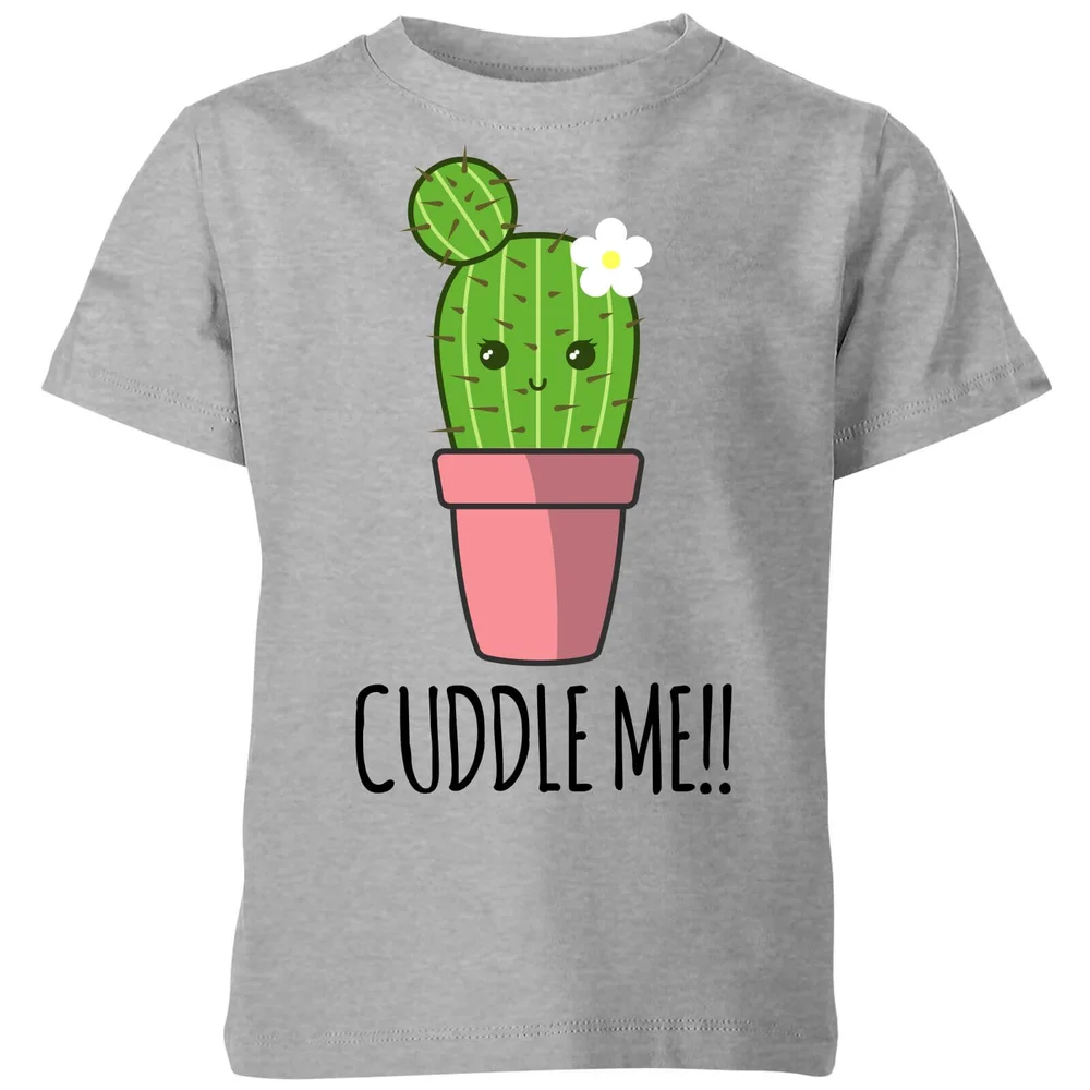 My Little Rascal Cuddle Me Cactus Kids' T-Shirt - Grey - 98/104 (3-4 jaar) - Grijs Afbeelding 1