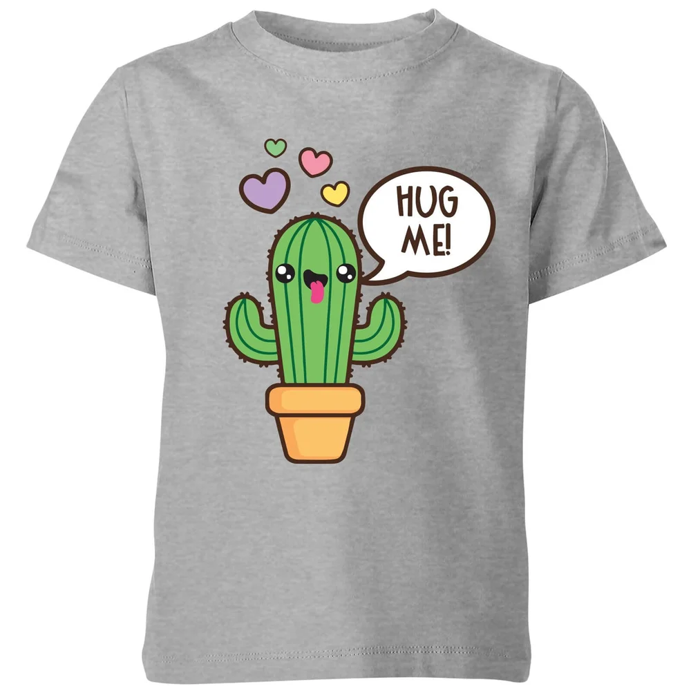 My Little Rascal Hug Me Cactus Kids' T-Shirt - Grey - 98/104 (3-4 jaar) - Grijs Afbeelding 1