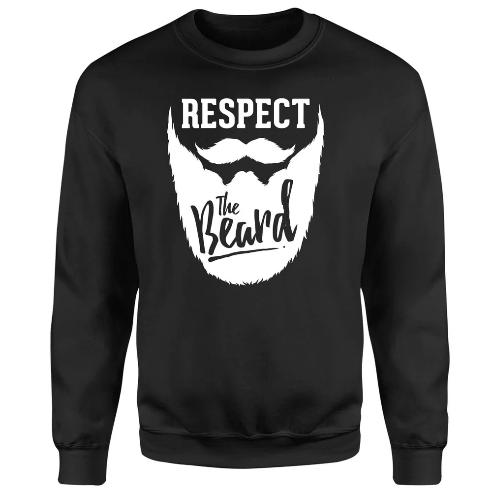 Respect the Beard Sweatshirt - Black - S - Zwart Afbeelding 1