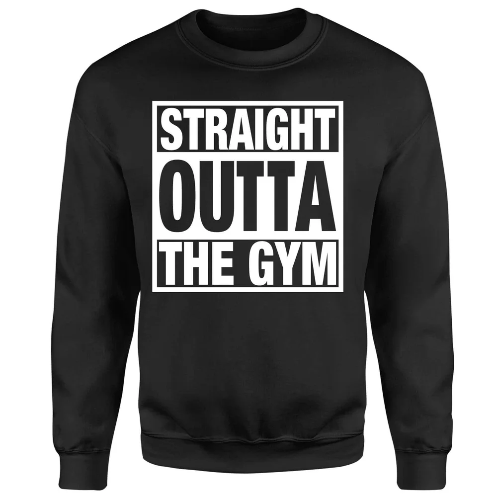Straight Outta the Gym Sweatshirt - Black - S - Zwart Afbeelding 1