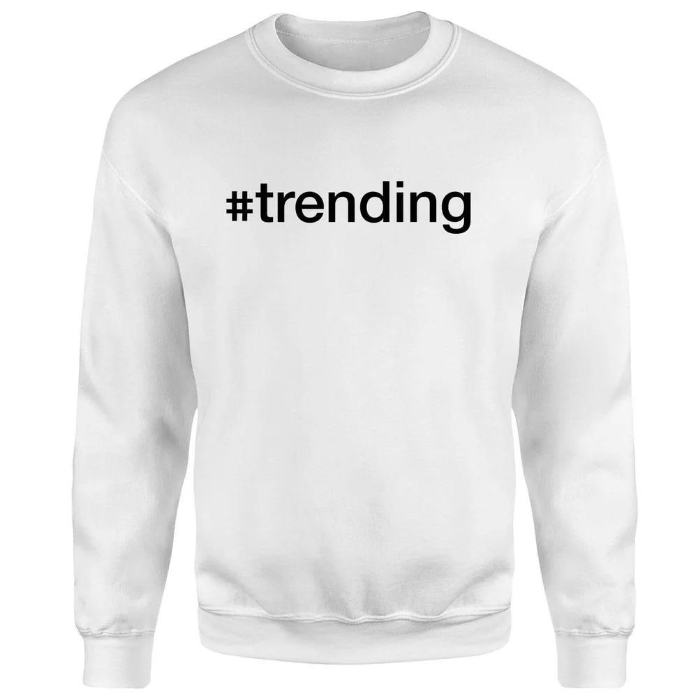 trending Sweatshirt - White - S - Wit Afbeelding 1