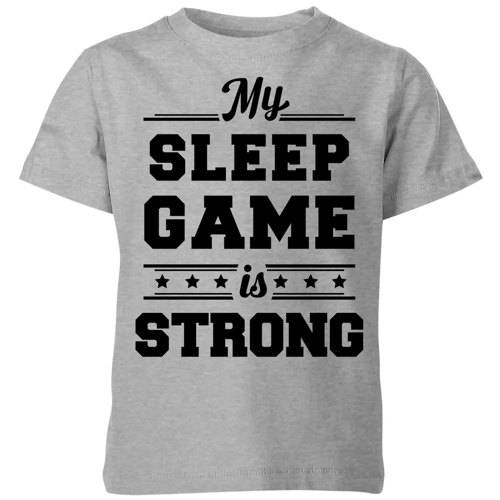 My Little Rascal My Sleep Game is Strong Kids' T-Shirt - Grey - 110/116 (5-6 jaar) - Grijs Afbeelding 1