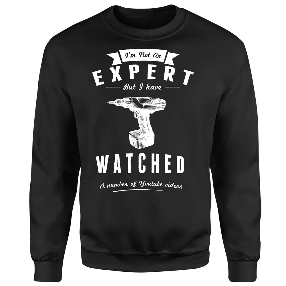 Im not an Expert Sweatshirt - Black - S - Zwart Afbeelding 1