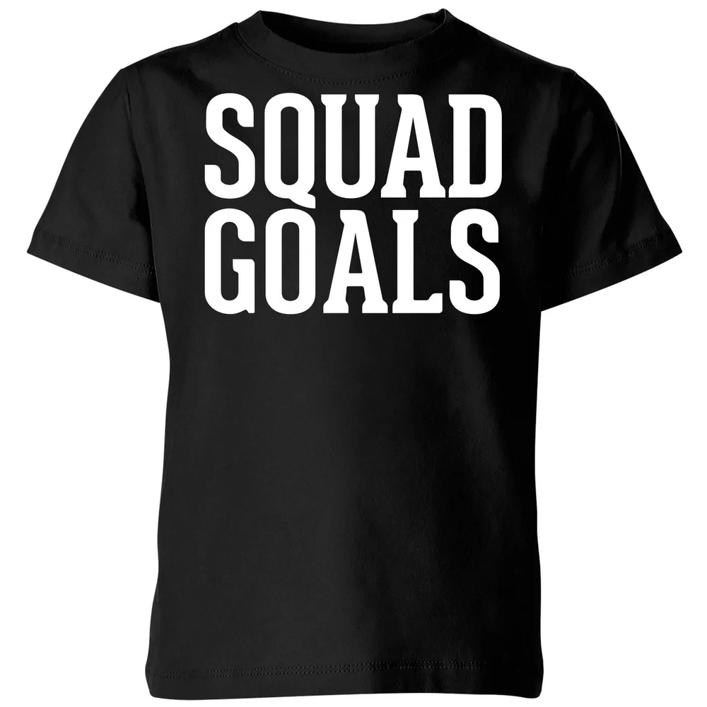 Squad Goals Kids' T-Shirt - Black - 98/104 (3-4 jaar) - Zwart Afbeelding 1