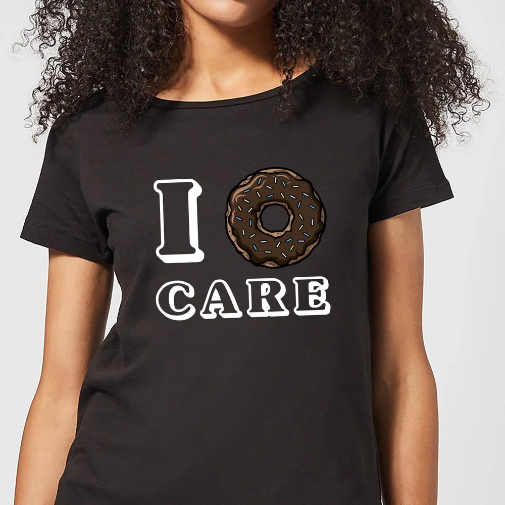 I Donut Care Women's T-Shirt - Black - 3XL Afbeelding 1