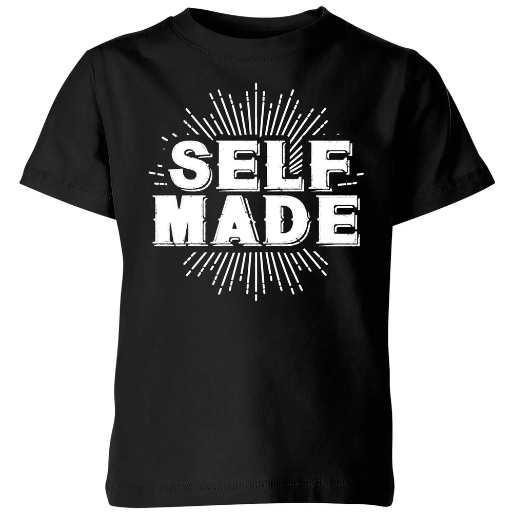 Self Made Kids' T-Shirt - Black - 98/104 (3-4 jaar) - Zwart Afbeelding 1