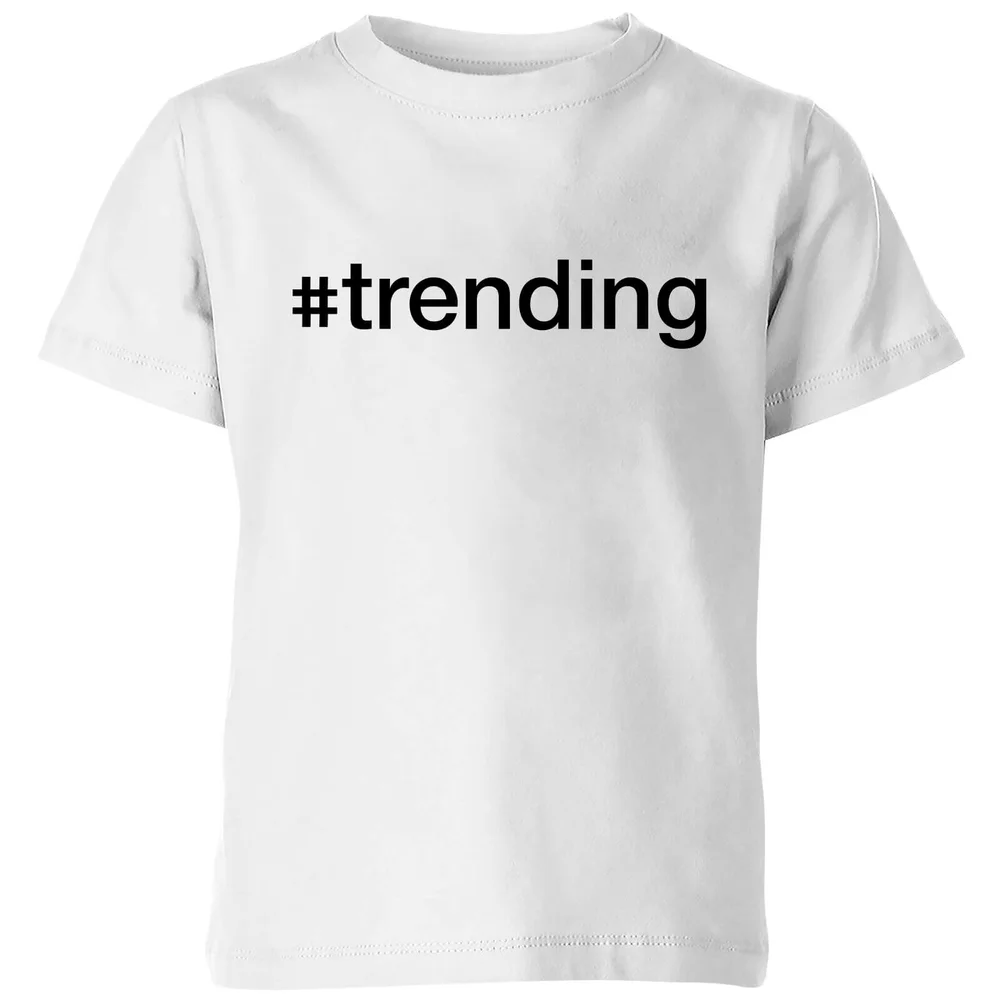 trending Kids' T-Shirt - White - 98/104 (3-4 jaar) - Wit Afbeelding 1