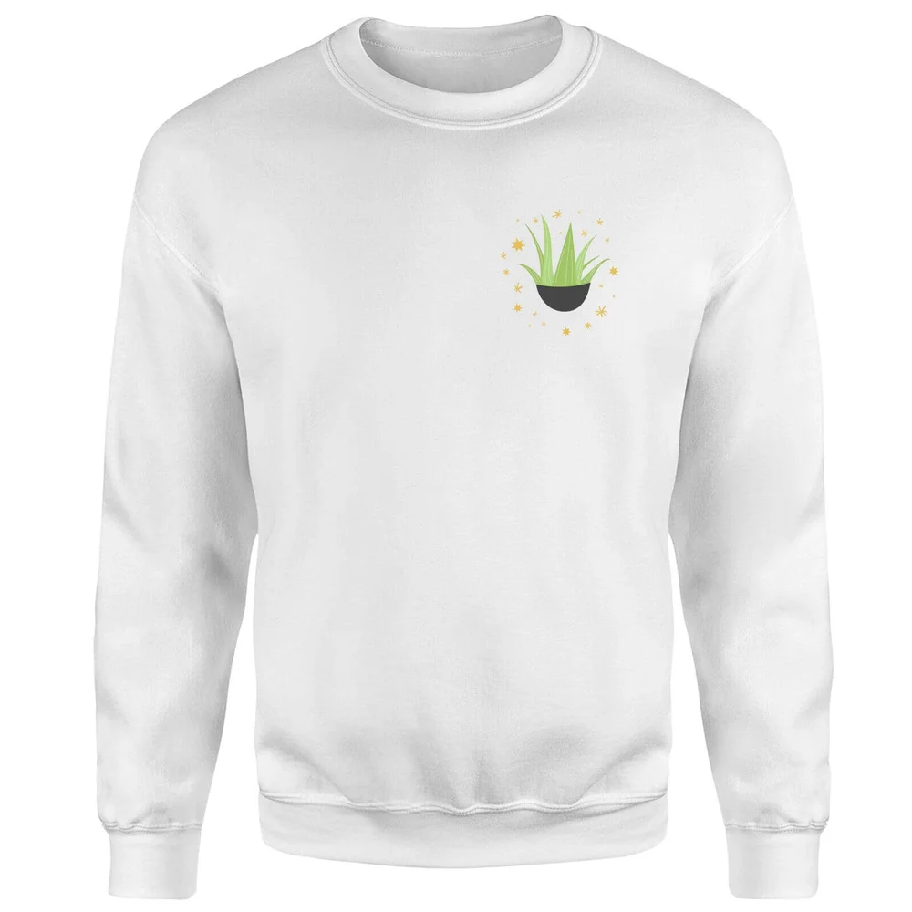 Aloe Vera Sweatshirt - White - S - Wit Afbeelding 1