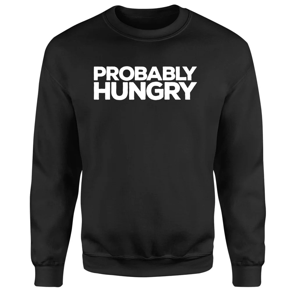 Probably Hungry Sweatshirt - Black - S - Zwart Afbeelding 1
