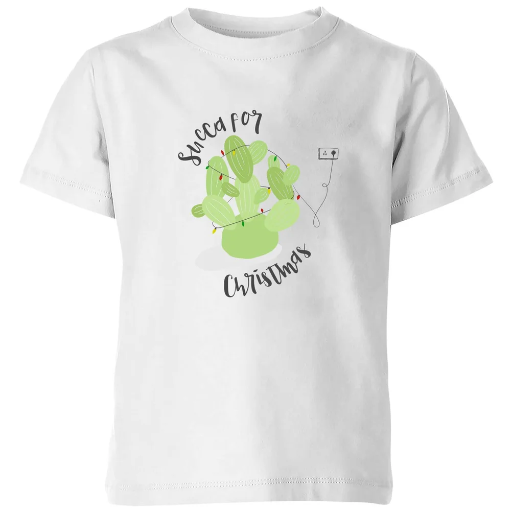 Succa For Christmas Kids' T-Shirt - White - 98/104 (3-4 jaar) - Wit Afbeelding 1