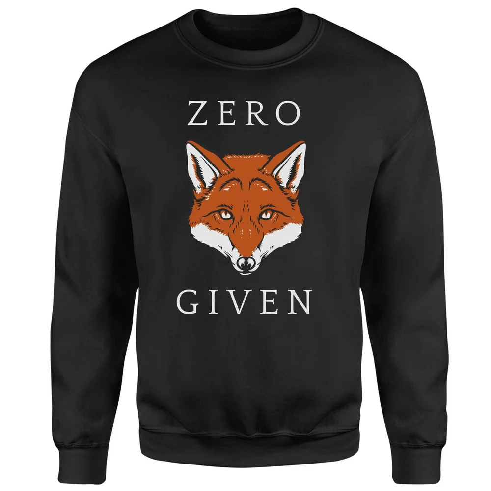 Zero Fox Given Sweatshirt - Black - S - Zwart Afbeelding 1