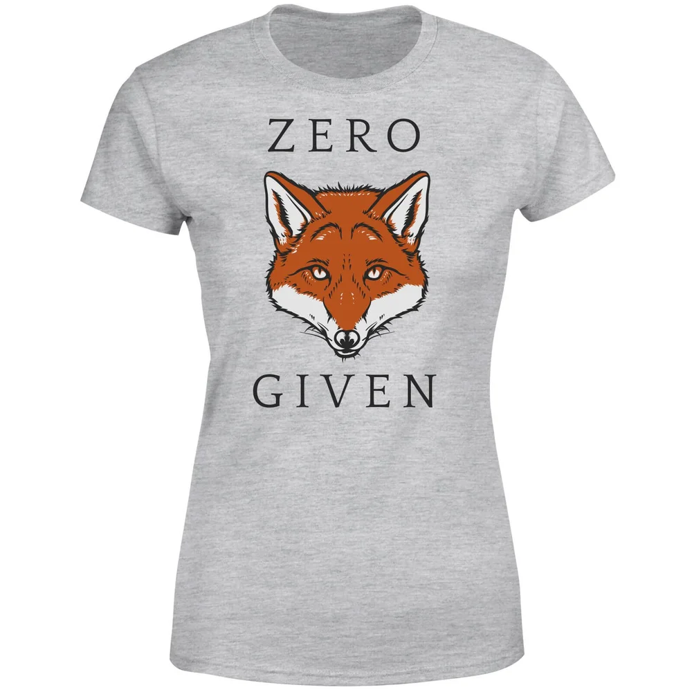 Zero Fox Given Women's T-Shirt - Grey - S - Grijs Afbeelding 1