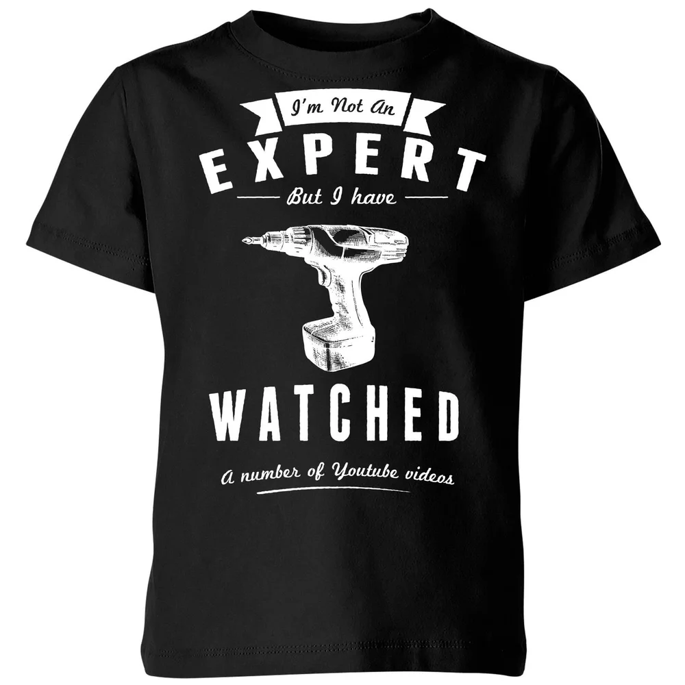 Im not an Expert Kids' T-Shirt - Black - 98/104 (3-4 jaar) - Zwart Afbeelding 1