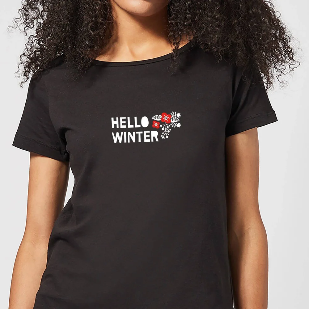 Hello Winter Women's T-Shirt - Black - 3XL Afbeelding 1