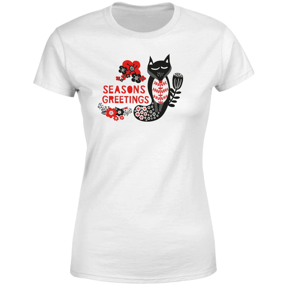Season's Greetings Women's T-Shirt - White - S - Wit Afbeelding 1