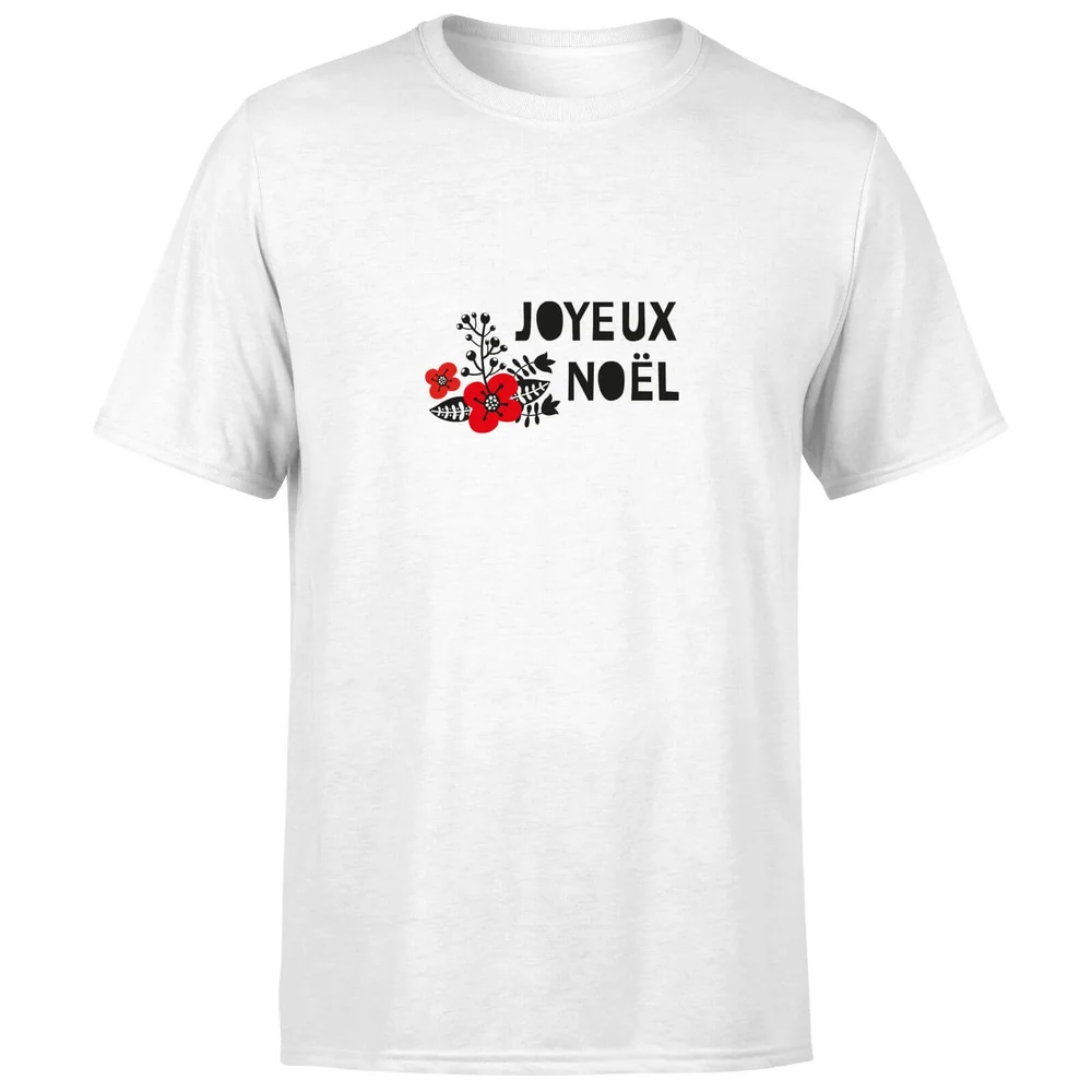 Joyeux Noel T-Shirt - White - S - Wit Afbeelding 1