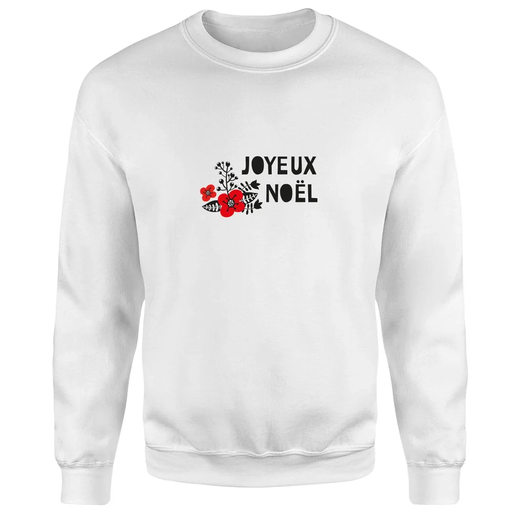 Joyeux Noel Sweatshirt - White - S - Wit Afbeelding 1