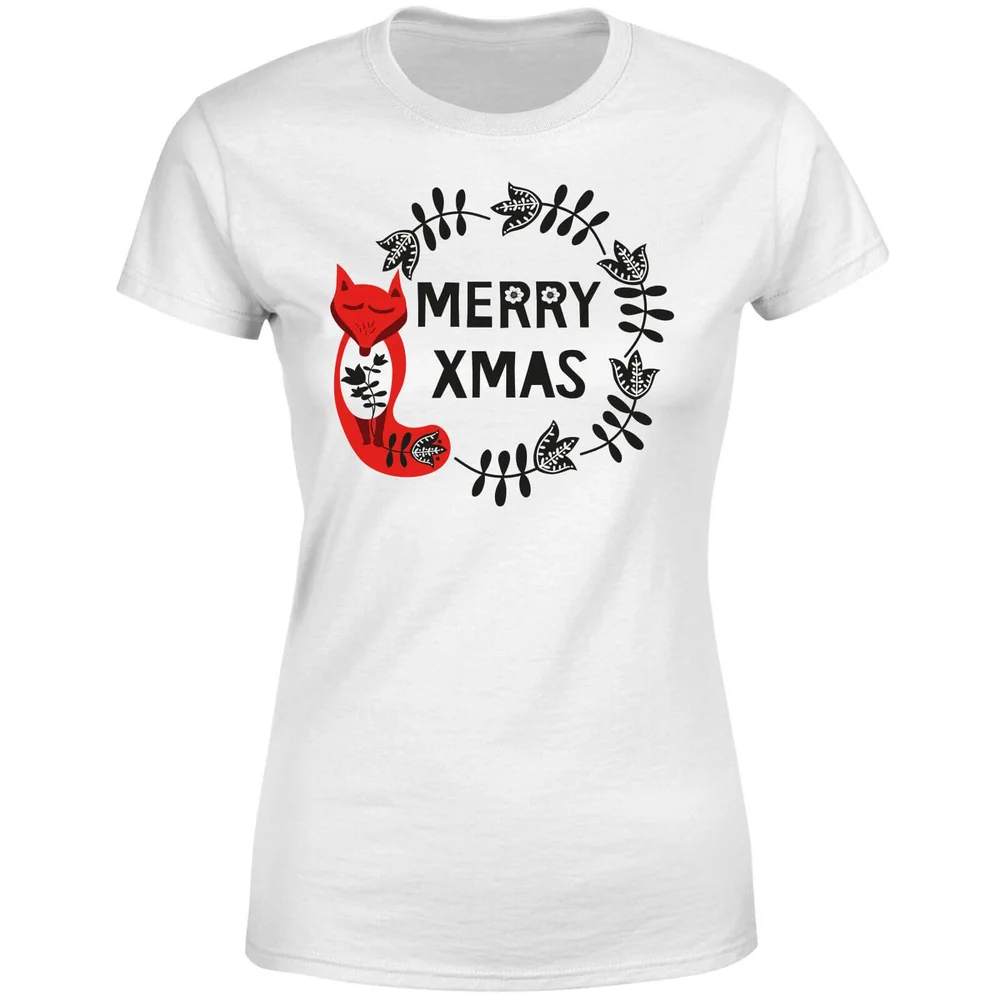 Merry Christmas Women's T-Shirt - White - S - Wit Afbeelding 1