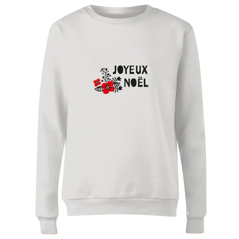 Joyeux Noel Women's Sweatshirt - White - S - Wit Afbeelding 1