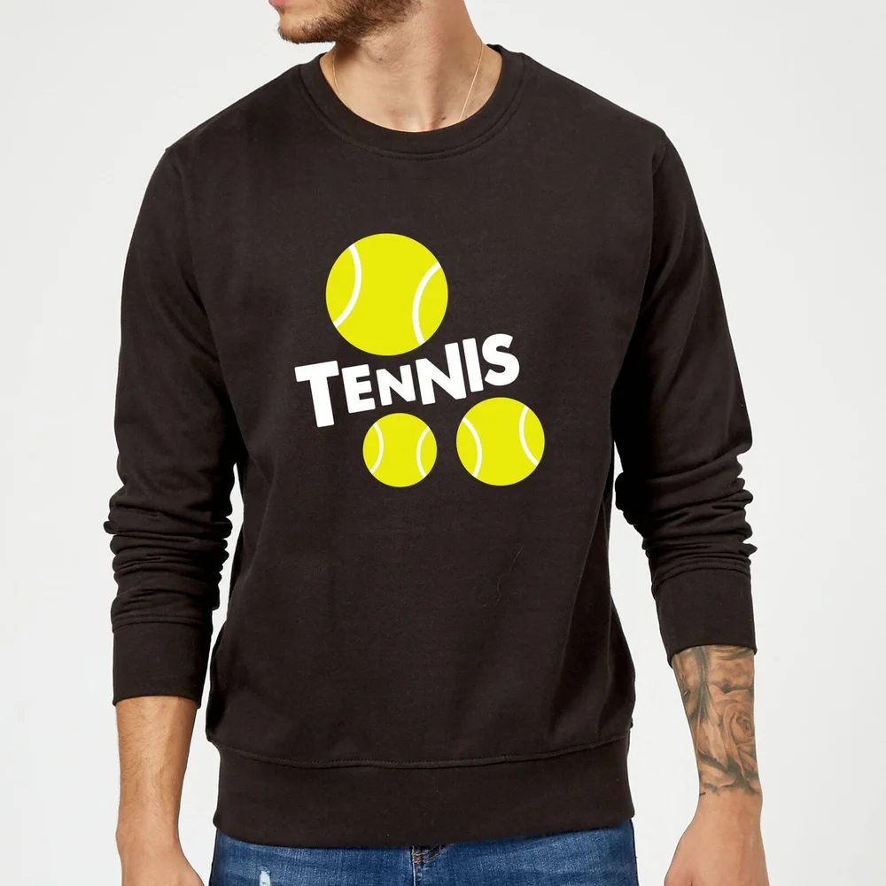 Tennis Balls Sweatshirt - Black - S - Zwart Afbeelding 1