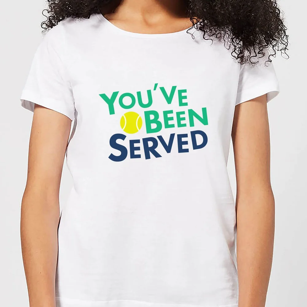 You've Been Served Dames t-shirt - Wit - S - Wit Afbeelding 1