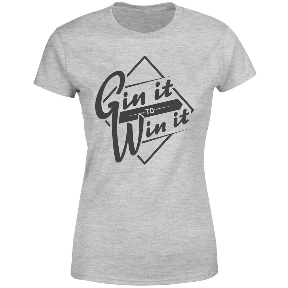 Gin it to Win it Women's T-Shirt - Grey - S - Grijs Afbeelding 1