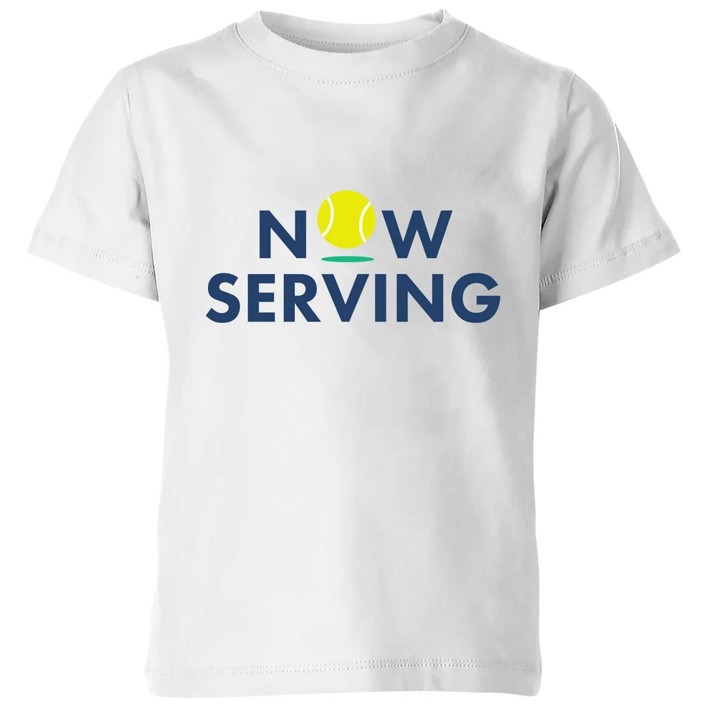 Now Serving Kinder T-shirt - Wit - 98/104 (3-4 jaar) - Wit Afbeelding 1