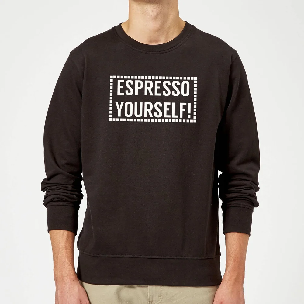 Espresso Yourself Sweatshirt - Black - S - Zwart Afbeelding 1