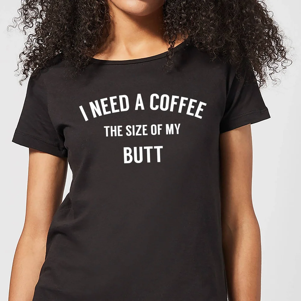 Coffee Butt Women's T-Shirt - Black - 3XL Afbeelding 1