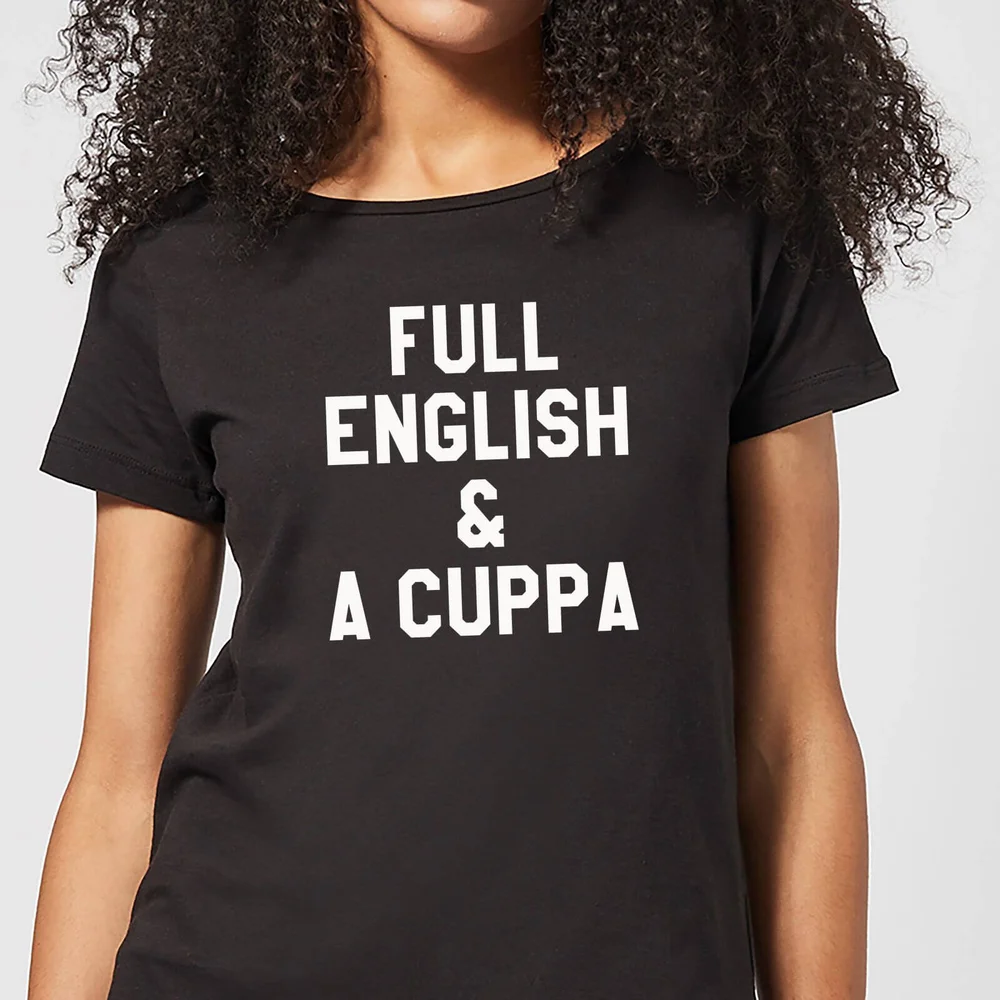 Full English and a Cuppa Women's T-Shirt - Black - 3XL Afbeelding 1