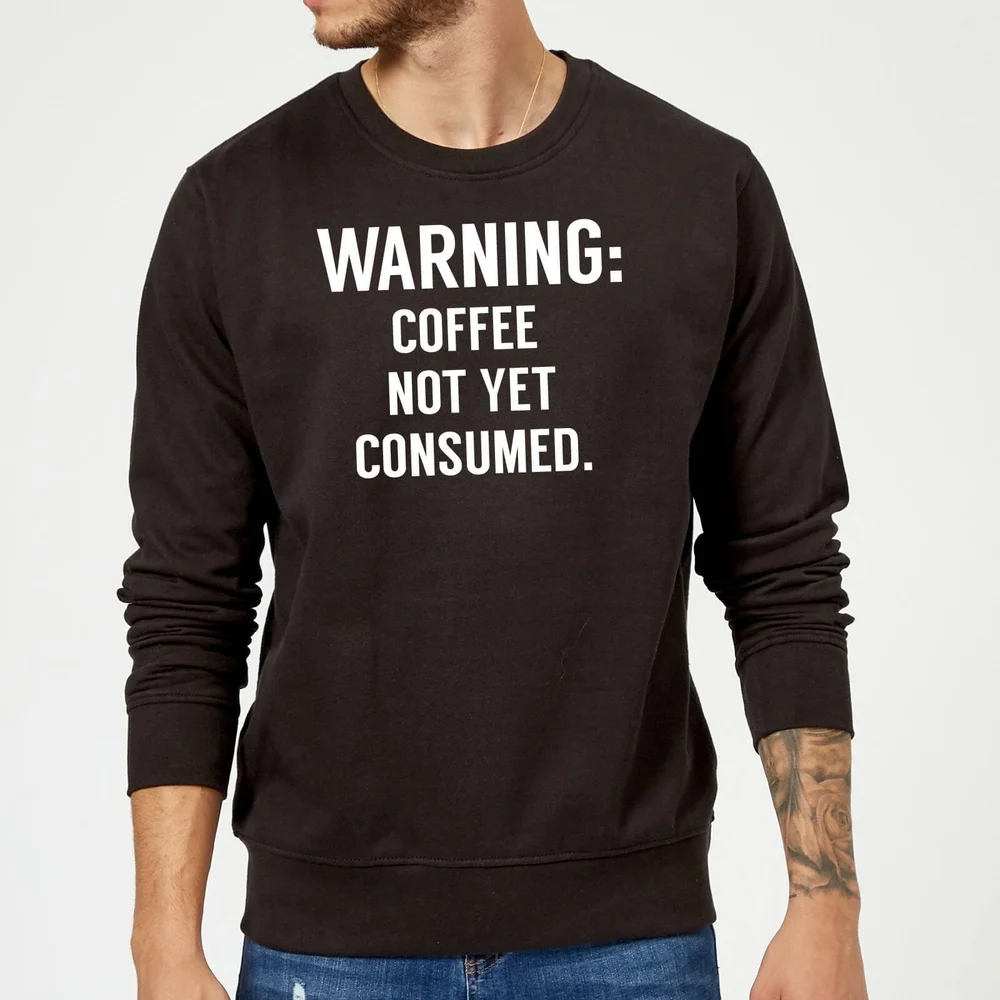 Coffee Not Yet Consumed Sweatshirt - Black - S - Zwart Afbeelding 1