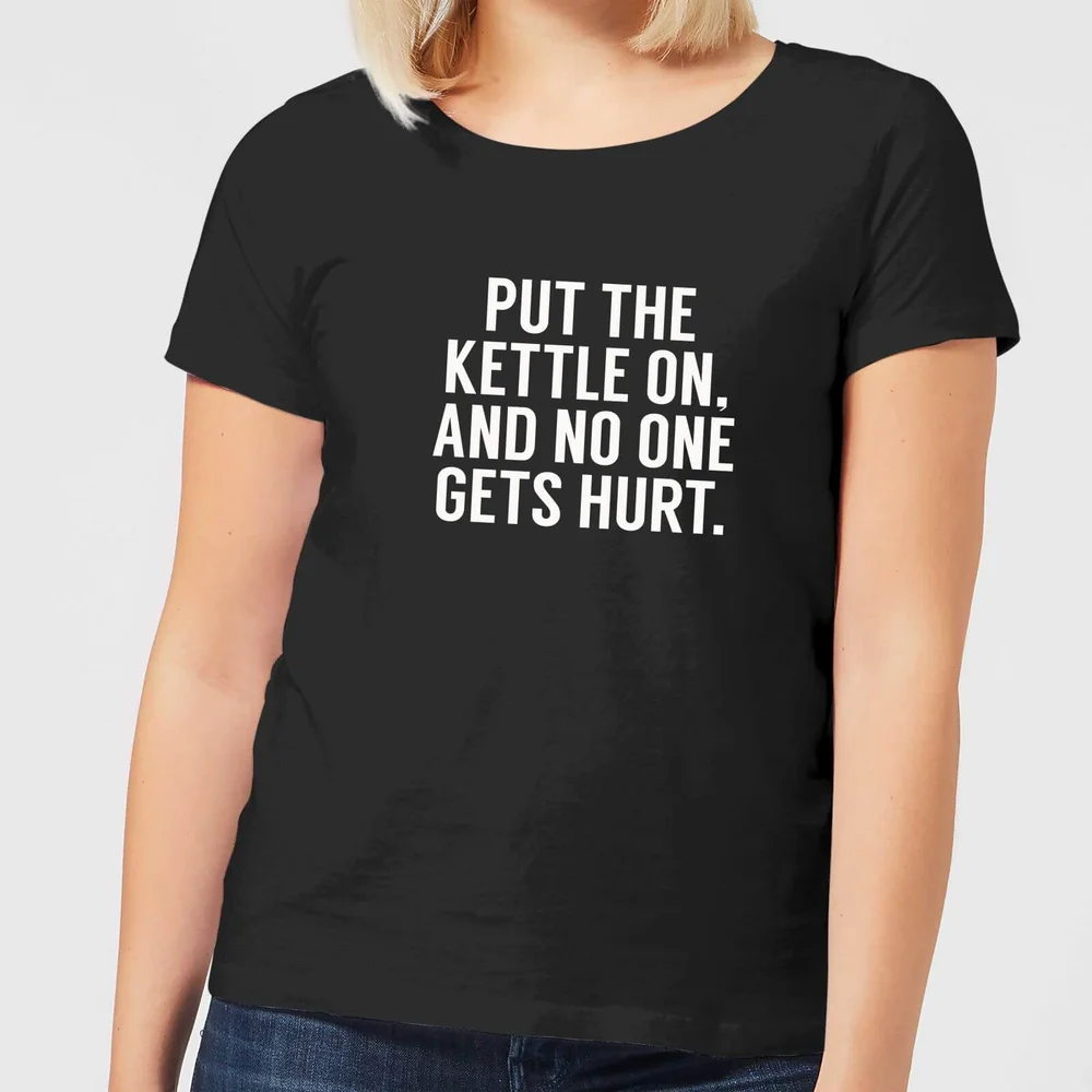 Put the Kettle on and No One Gets Hurt Women's T-Shirt - Black - 3XL Afbeelding 1