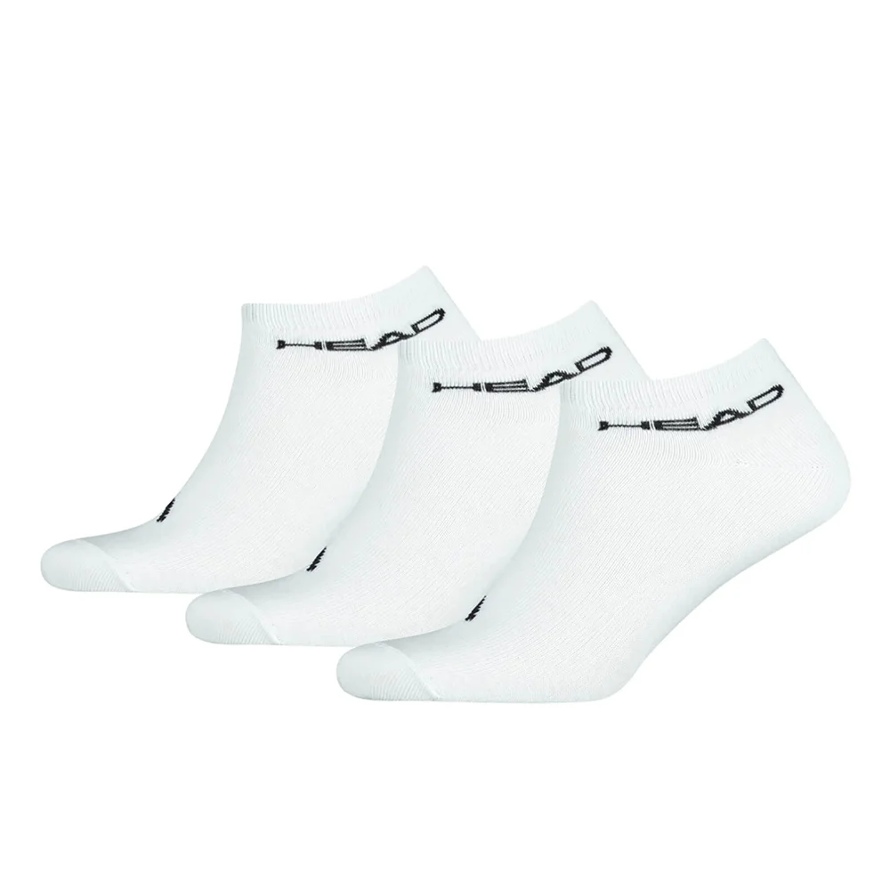 Head Men's 3 Pack Sneaker Socks - White - UK 6-8 - Wit Afbeelding 1