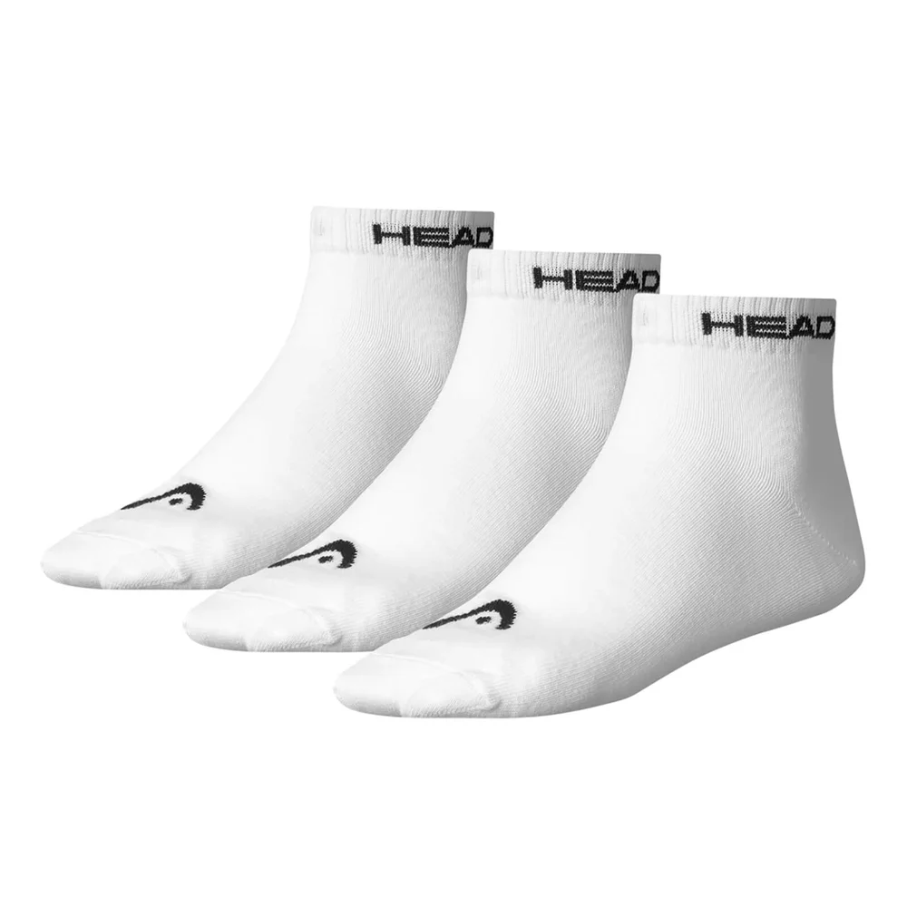 Head Men's 3 Pack Quarter Socks - White - UK 6-8 - Wit Afbeelding 1