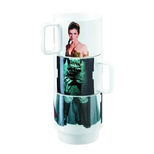 Star Wars Stacking Mugs Leia, Han, Lando Afbeelding 1